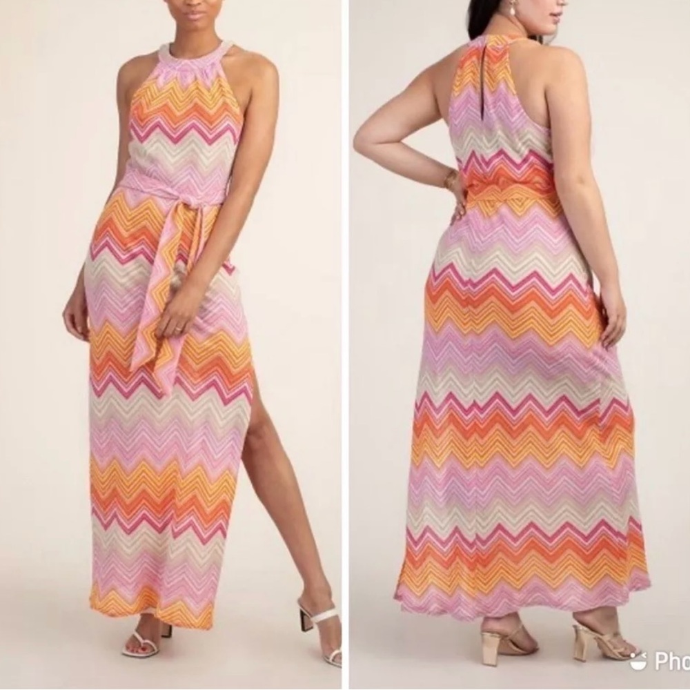 Trina Turk ZIg Zag Knit Maxi Dress size 6